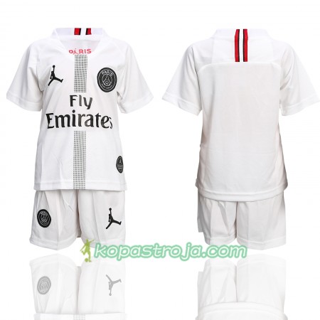 Billiga Fotbollströjor Paris Saint Germain Jodan Vit Barn Tredje tröja 2018/19 Kortärmad